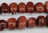 CNG43 15.5 inches 11*15mm nuggets goldstone gemstone beads