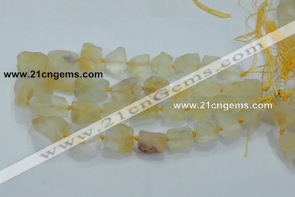 CNG431 15.5 inches 15*20mm – 25*30mm nuggets citrine gemstone beads