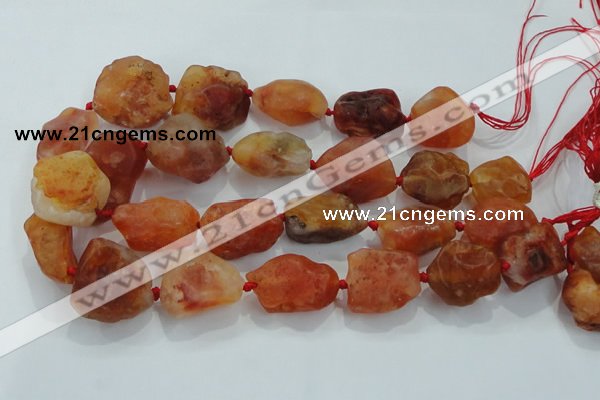 CNG433 15.5 inches 18*25mm – 32*40mm nuggets agate gemstone beads