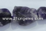 CNG435 15.5 inches 15*20mm – 20*32mm nuggets amethyst beads