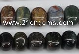 CNG44 15.5 inches 11*15mm nuggets Indian agate gemstone beads