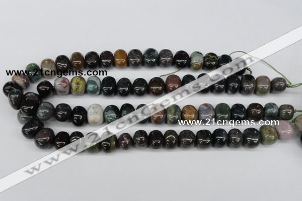 CNG44 15.5 inches 11*15mm nuggets Indian agate gemstone beads