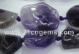 CNG441 15.5 inches 13*18mm – 18*28mm nuggets amethyst beads