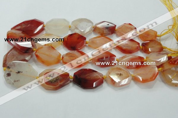 CNG446 15.5 inches 18*20mm – 30*42mm faceted nuggets agate beads