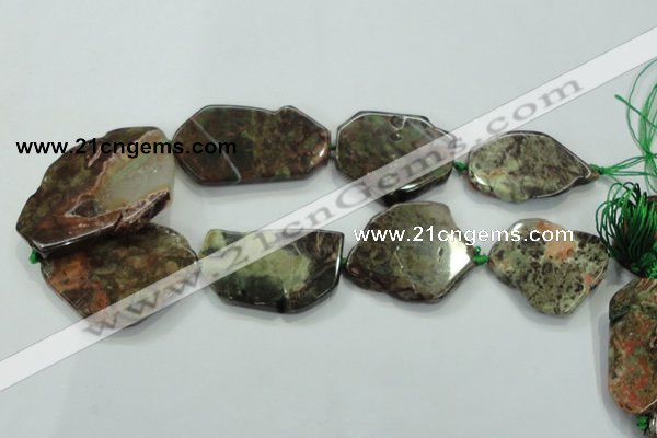 CNG454 15.5 inches 30*35mm - 40*60mm nuggets New kambaba jasper beads