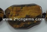 CNG462 15.5 inches 20*25mm - 25*55mm nuggets tiger eye beads