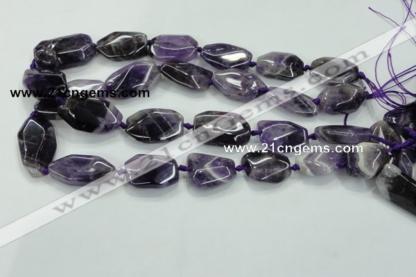 CNG466 15.5 inches 15*20mm - 20*35mm nuggets amethyst beads