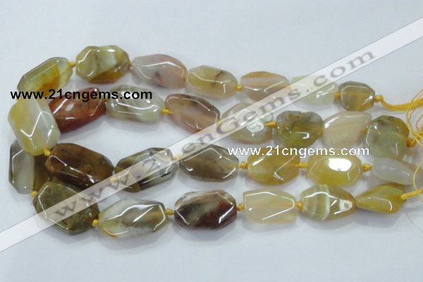 CNG468 15.5 inches 15*20mm - 20*32mm nuggets agate beads