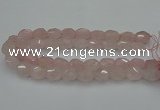 CNG5003 15.5 inches 12*16mm - 15*20mm faceted nuggets rose quartz beads