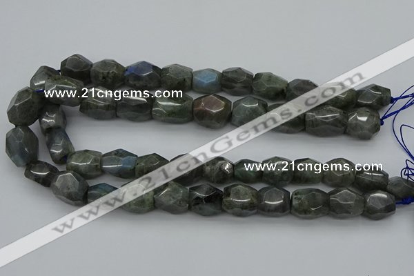 CNG5007 15.5 inches 10*14mm - 13*18mm faceted nuggets labradorite beads