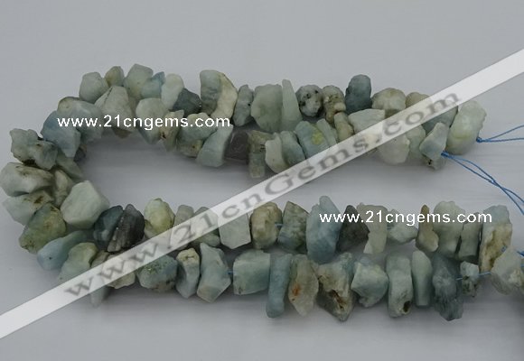 CNG5012 15.5 inches 10*15mm - 15*20mm nuggets aquamarine beads