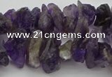 CNG5031 15.5 inches 6*15mm - 8*25mm nuggets amethyst beads