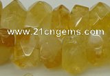 CNG5048 15.5 inches 12*16mm - 13*18mm faceted nuggets citrine beads