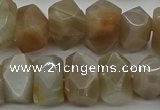 CNG5054 15.5 inches 10*14mm - 12*16mm faceted nuggets moonstone beads