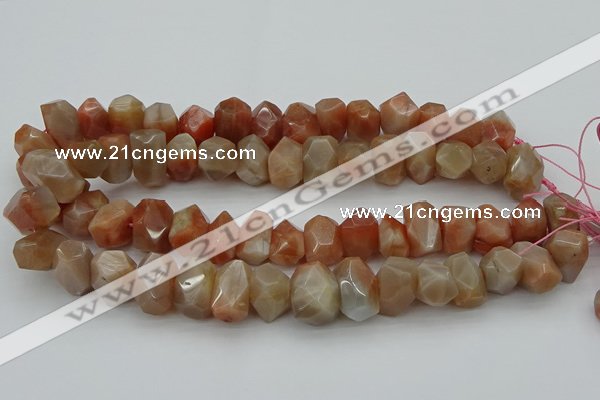 CNG5059 15.5 inches 13*18mm - 15*20mm faceted nuggets sunstone beads