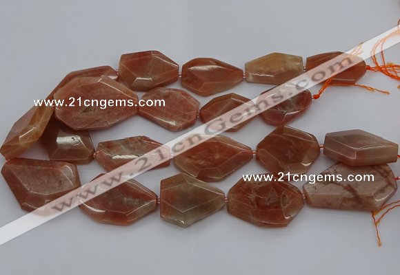 CNG5083 15.5 inches 20*30mm - 25*45mm freeform sunstone beads