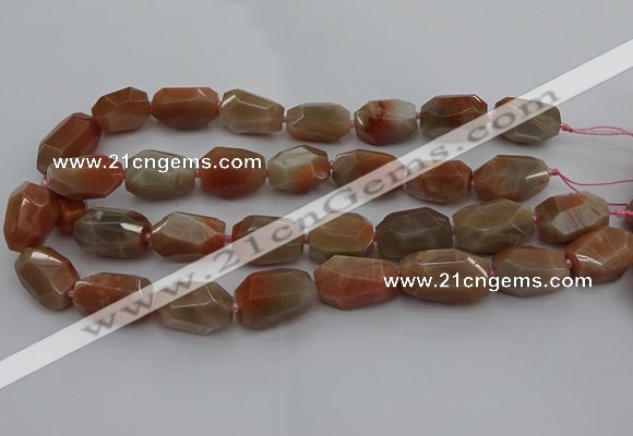 CNG5090 15.5 inches 13*18mm - 15*25mm faceted nuggets sunstone beads