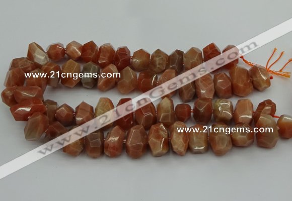 CNG5093 15.5 inches 13*18mm - 15*20mm faceted nuggets sunstone beads