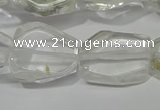 CNG5100 15.5 inches 14*20mm - 18*25mm freeform white crystal beads