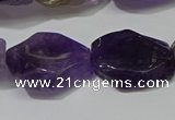 CNG5104 15.5 inches 14*20mm - 18*25mm freeform amethyst beads