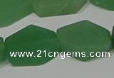 CNG5124 14*20mm - 18*25mm freeform matte green aventurine beads