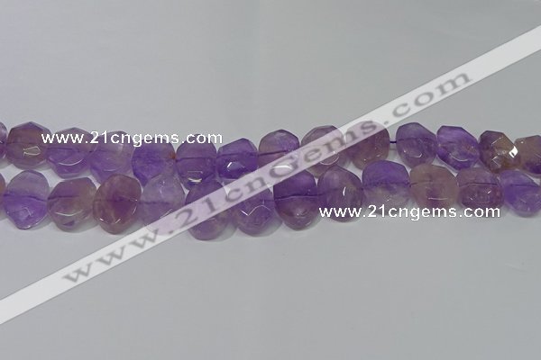 CNG5131 15.5 inches 15*18mm - 15*20mm faceted freeform ametrine beads