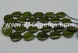 CNG5167 15.5 inches 16*22mm - 30*35mm freeform green gemstone beads