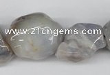 CNG52 15.5 inches 24*30mm nuggets botswana agate gemstone beads