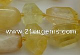 CNG5232 15.5 inches 12*16mm - 15*25mm faceted nuggets citrine beads