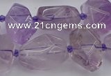 CNG5234 15.5 inches 13*18mm - 18*25mm faceted nuggets amethyst beads