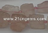 CNG5241 15.5 inches 8*12mm - 15*25mm nuggets rose quartz beads