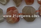 CNG5248 15.5 inches 13*18mm - 18*25mm faceted freeform moonstone beads