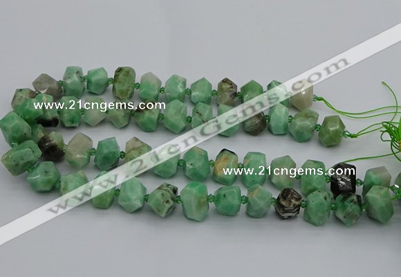 CNG5272 15.5 inches 10*14mm - 13*18mm faceted nuggets emerald  beads