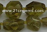 CNG5281 15.5 inches 12*16mm - 18*25mm faceted nuggets lemon quartz beads
