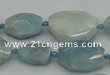 CNG5288 15.5 inches 15*20mm - 22*30mm faceted freeform aquamarine beads