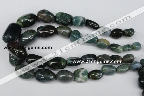 CNG53 15.5 inches 12*18mm - 24*30mm nuggets grass agate beads