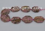 CNG5316 15.5 inches 25*35mm - 35*45mm freeform rhodonite beads