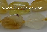 CNG5321 15.5 inches 12*16mm - 15*25mm faceted nuggets citrine beads