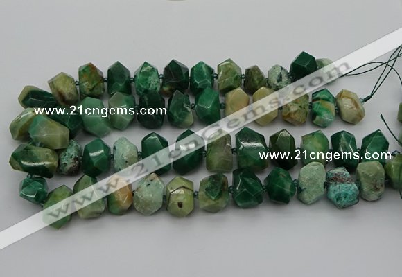 CNG5329 15.5 inches 12*16mm - 15*20mm faceted nuggets African jade beads