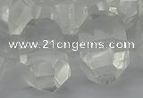 CNG5335 15.5 inches 13*18mm - 20*30mm faceted nuggets white crystal beads