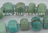 CNG5378 15.5 inches 8*12mm - 12*16mm nuggets amazonite beads