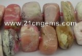 CNG5381 15.5 inches 10*14mm - 13*18mm nuggets pink opal beads