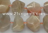 CNG5385 15.5 inches 12*16mm - 18*25mm faceted nuggets moonstone beads