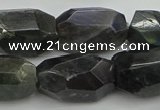 CNG5389 15.5 inches 12*16mm - 15*25mm faceted nuggets labradorite beads