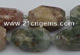 CNG5396 15.5 inches 12*16mm - 18*28mm faceted nuggets ghost gemstone beads