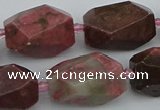 CNG5397 15.5 inches 12*16mm - 15*25mm faceted nuggets rhodochrosite beads