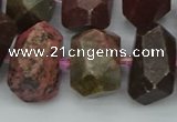 CNG5400 15.5 inches 12*16mm - 15*20mm faceted nuggets rhodochrosite beads