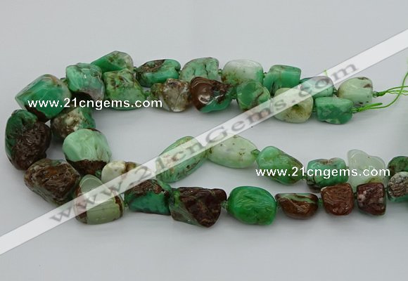 CNG5433 10*14mm - 20*30mm nuggets Australia chrysoprase beads