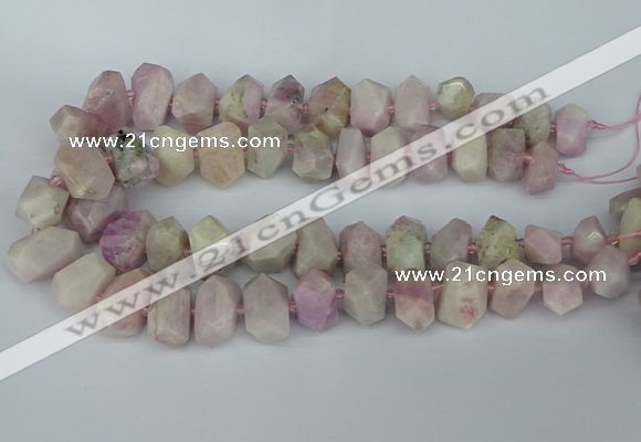 CNG5447 15.5 inches 12*16mm - 15*20mm faceted nuggets kunzite beads