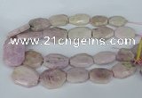 CNG5448 15.5 inches 20*30mm - 35*45mm faceted freeform kunzite beads